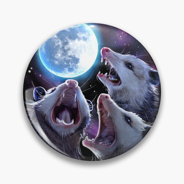 Item preview, Three Opossums Howling at the Moon Funny Possum T-Shirt designed and sold by SiloPressCo.