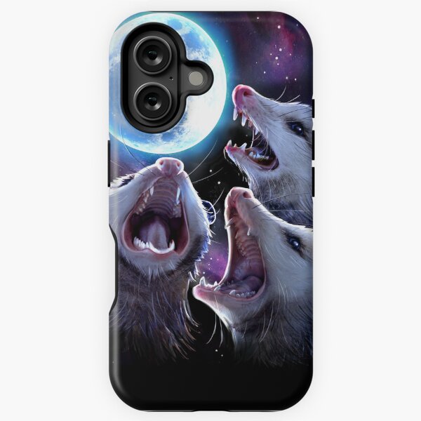Item preview, Three Opossums Howling at the Moon Funny Possum T-Shirt designed and sold by SiloPressCo.