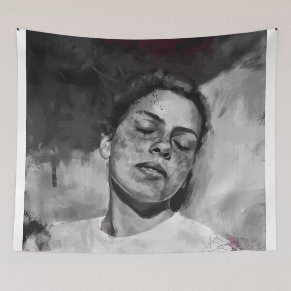Item preview, sleepy portrait designed and sold by Ivana Besevic.