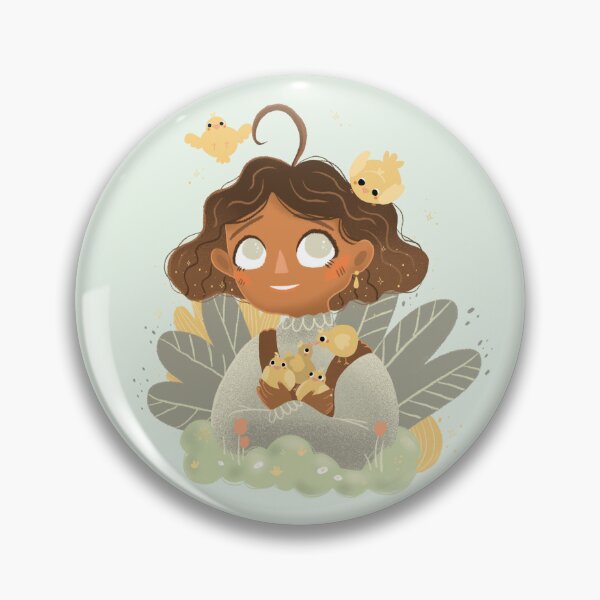 Item preview, little girl and chick designed and sold by Akantha Design.