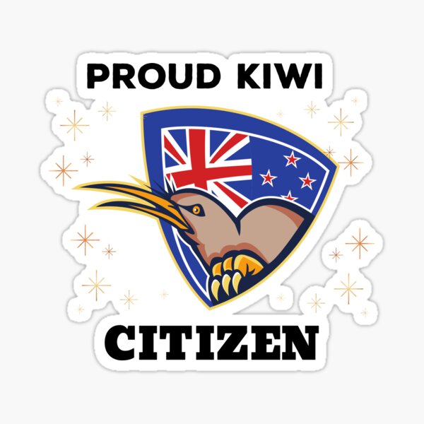 " Proud Kiwi Citizen New Zealand Citizenship" Sticker for Sale by