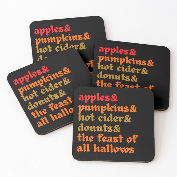 Item preview, Medieval Halloween Autumn Meme Apples Pumpkins Cider Donuts All Hallows designed and sold by MaryKunzGoldman.