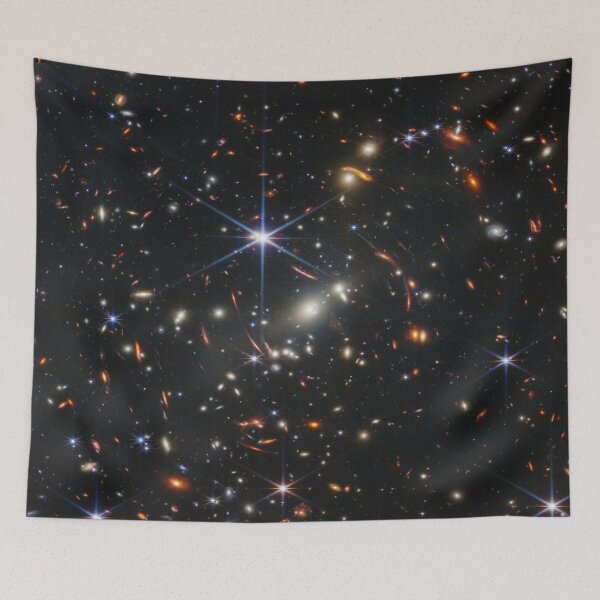 Artikelvorschau, Poster mit dem tiefsten Bild des Universums durch das James-Webb-Teleskop entworfen und verkauft von Teetans.