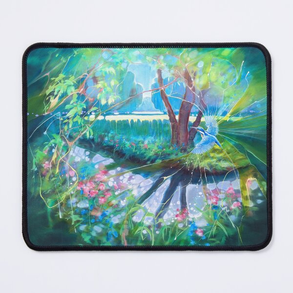 Item preview, The Kingfishers Timewarp is a semi-abstract contemporary landscape designed and sold by Gill Bustamante.