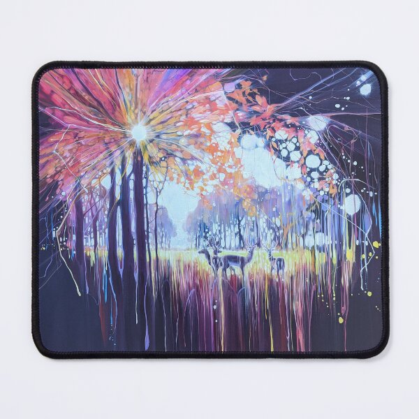 Item preview, The Deer at Winters Edge is semi abstract oil painting of deer designed and sold by Gill Bustamante.