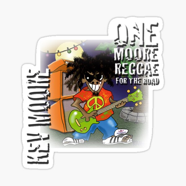 Reggae Spank de Plank front Sticker