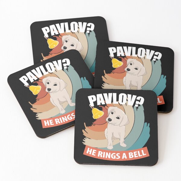 Item preview, Pavlov - He Rings a Bell - Funny Psychology designed and sold by TheInkElephant.