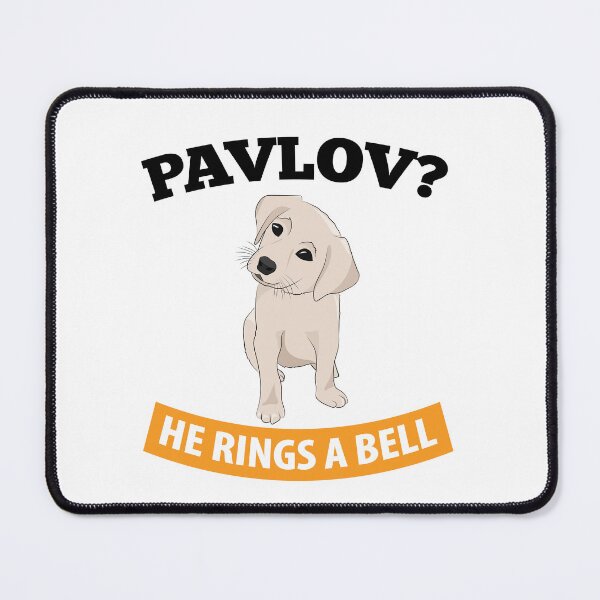 Item preview, Pavlov - He Rings a Bell - Funny Psychology designed and sold by TheInkElephant.