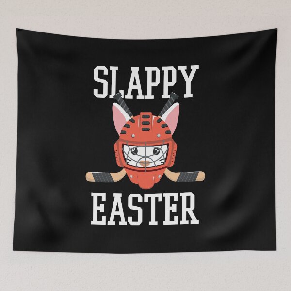 Item preview, Slappy Easter Bunny Rabbit Hockey Player Sport Lover designed and sold by haselshirt.