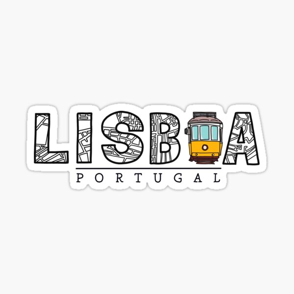 Lisbon Map - Tram Sticker