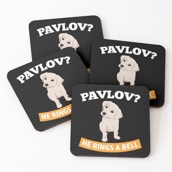 Item preview, Pavlov - He Rings a Bell - Funny Psychology designed and sold by TheInkElephant.