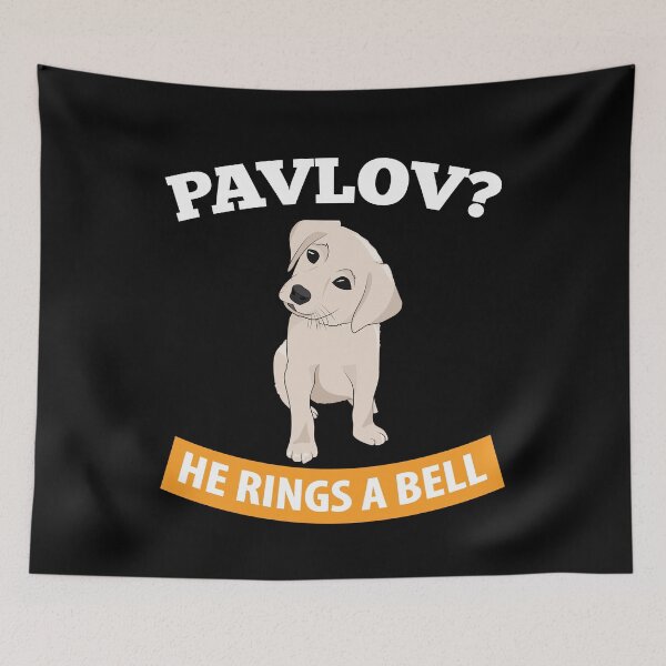 Item preview, Pavlov - He Rings a Bell - Funny Psychology designed and sold by TheInkElephant.