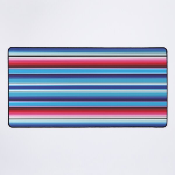 Item preview, Blue and red Serape Mexican serape blanket vibrant zerape saltillo jorongo zarape pattern designed and sold by T-Mex.