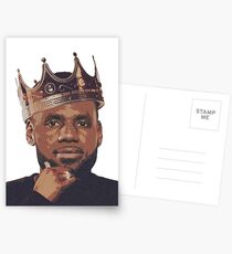 König Lebron James Postkarten