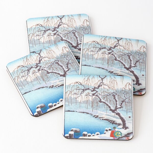 Item preview, Kyoto Maruyama Beautiful Japanese Winter Snow Lake Japan designed and sold by Yumede.