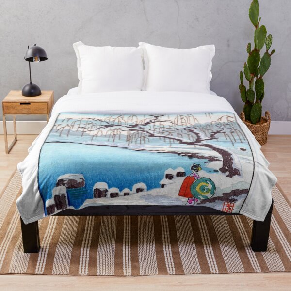 Item preview, Kyoto Maruyama Beautiful Japanese Winter Snow Lake Japan designed and sold by Yumede.