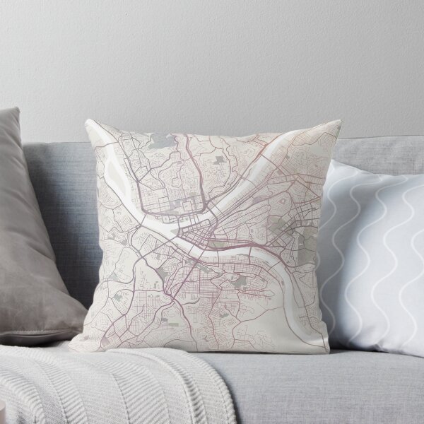 Item preview, Pittsburgh Map, Pittsburgh City, Pittsburgh Pennsylvania designed and sold by TheRedFinch.
