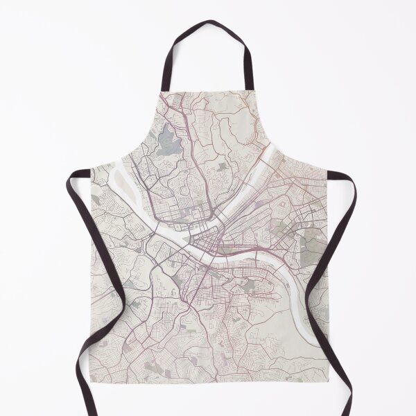 Item preview, Pittsburgh Map, Pittsburgh City, Pittsburgh Pennsylvania designed and sold by TheRedFinch.