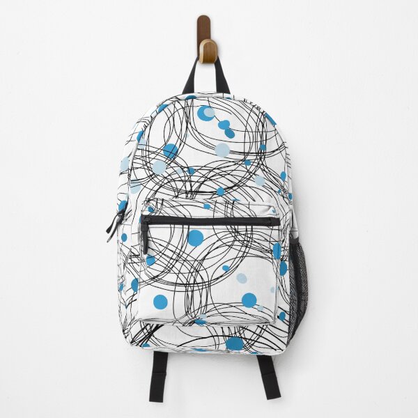 Item preview, Abstract circles with touches of light blue color designed and sold by HDpod.