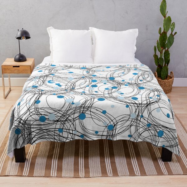 Item preview, Abstract circles with touches of light blue color  designed and sold by HDpod.