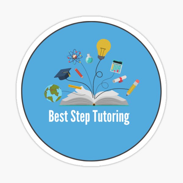 Best Step Tutoring Logo Sticker Sticker