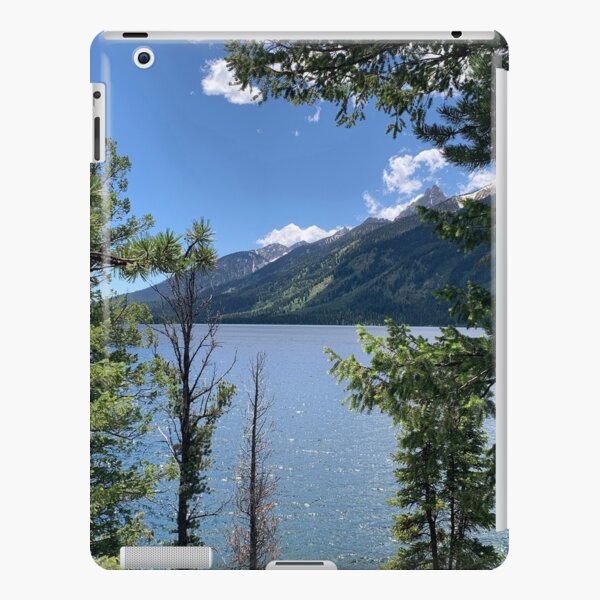 Wyoming State Outline (Grand Teton National Park - Taggart Lake