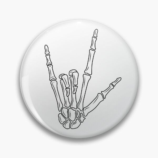 Item preview, I Love You Sign Language skeleton hand designed and sold by CleverMed.