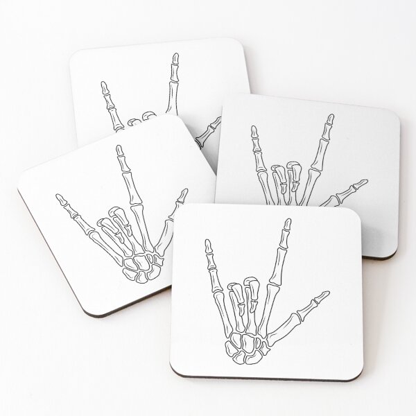 Item preview, I Love You Sign Language skeleton hand designed and sold by CleverMed.