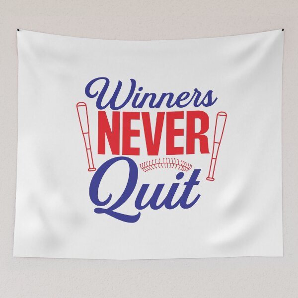 Item preview, Baseball lover Quotes :Winners Never Quit designed and sold by remonss.