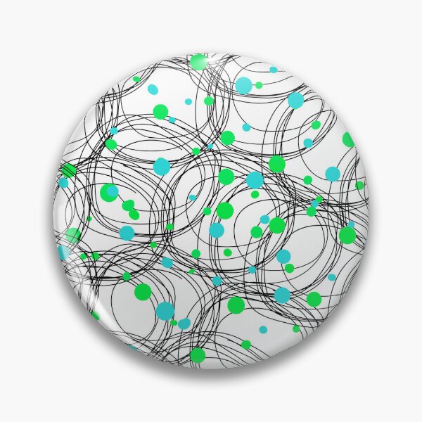 Item preview, Abstract circles with touches of green color designed and sold by HDpod.