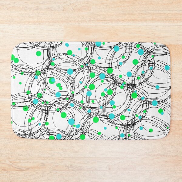 Item preview, Abstract circles with touches of green color designed and sold by HDpod.