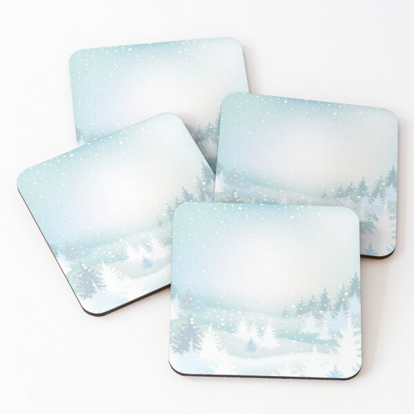 Item preview, Winter Landscape with Trees & Snowflakes designed and sold by WearWolfDesigns.