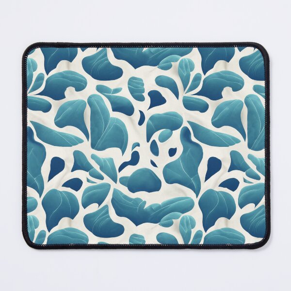 Item preview, Abstract Petals | White and Blue Flower Repeating Pattern designed and sold by TMBTM.
