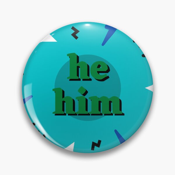 Item preview, He/Him Blue Pronouns designed and sold by nadiaakathewasp.