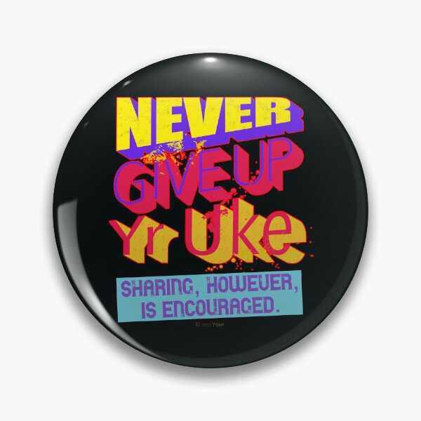 Item preview, Never Give Up Yr Uke designed and sold by Raven’s Wing Studio.