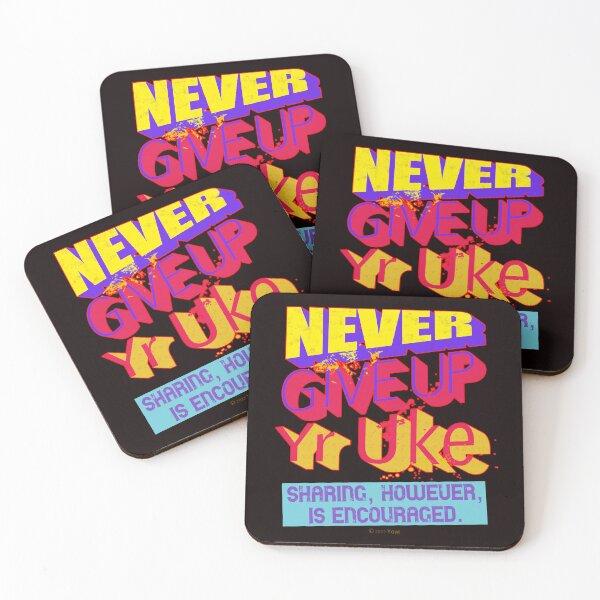 Item preview, Never Give Up Yr Uke designed and sold by Raven’s Wing Studio.