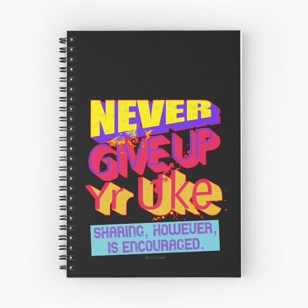Item preview, Never Give Up Yr Uke designed and sold by Raven’s Wing Studio.