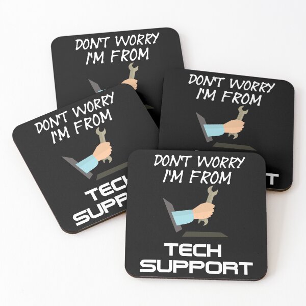 Item preview, Don't Worry I'm From Tech Support - Laptop Repair Service - Funny Office Quote designed and sold by Sonatablue.