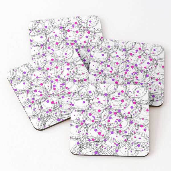 Item preview, Abstract circles with touches of pink and purple color designed and sold by HDpod.