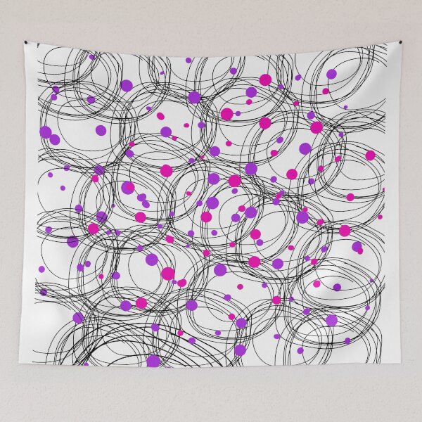 Item preview, Abstract circles with touches of pink and purple color designed and sold by HDpod.