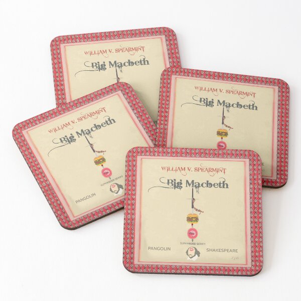 Item preview, Big Macbeth - coaster designed and sold by BenCowanArt.