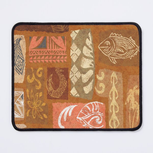Item preview, Vintage Hawaiian Tribal Tapa Print designed and sold by sunnthreads.