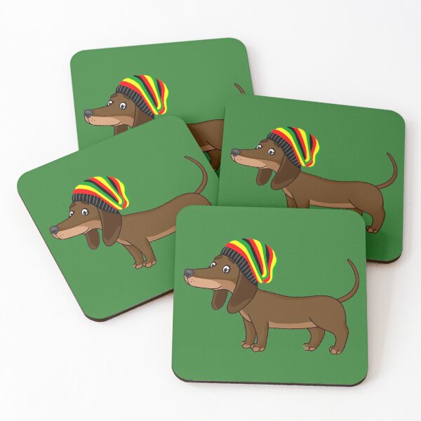 Item preview, Funny Rasta Dachshund Dog designed and sold by Daschunddesigns.