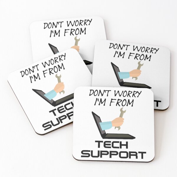 Item preview, Don't Worry I'm From Tech Support - Computer Repair Service - Funny Office Quote designed and sold by Sonatablue.