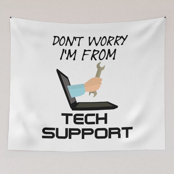 Item preview, Don't Worry I'm From Tech Support - Computer Repair Service - Funny Office Quote designed and sold by Sonatablue.