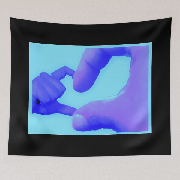 Item preview, Heart Hand Friends Blue designed and sold by craftsbydaphy.