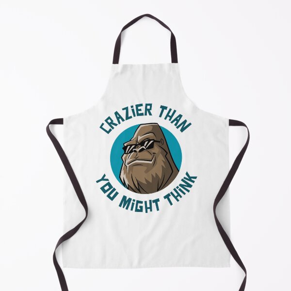 Item preview, Crazier Than You Might Think Funny Cartoon Gorilla designed and sold by MyJojoBean.