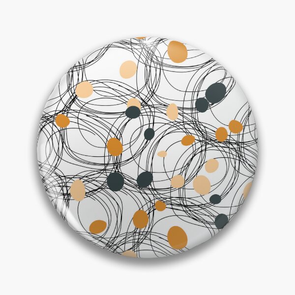 Item preview, Abstract circles with touches of brown dots  designed and sold by HDpod.