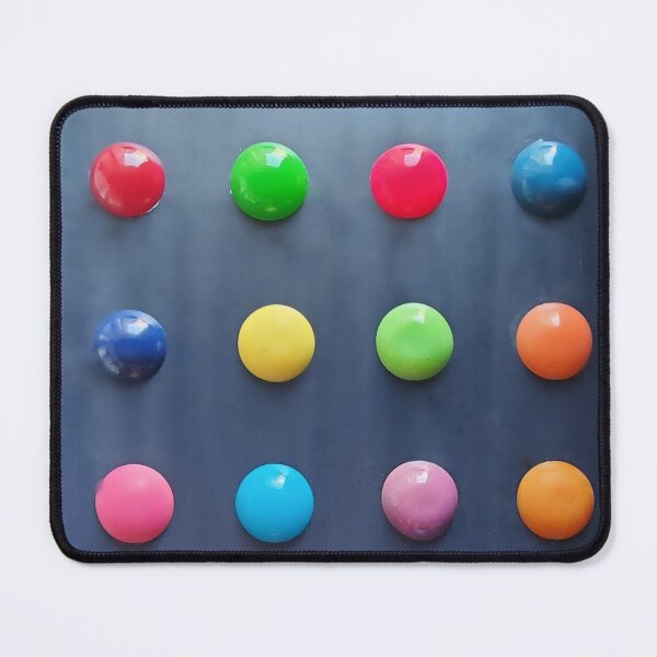 Item preview, Navy background with bright colorful dots designed and sold by ResinArtbyTana.