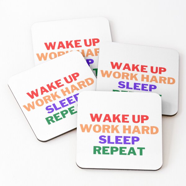 Item preview, Wake Up Work Hard Sleep Repeat - Motivation designed and sold by Redone Dzn.